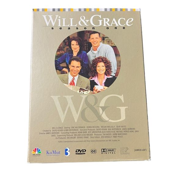 Will And a Grace Season One DVD Set 4 Discs With Outer Case Debra Messing - Picture 12 of 12